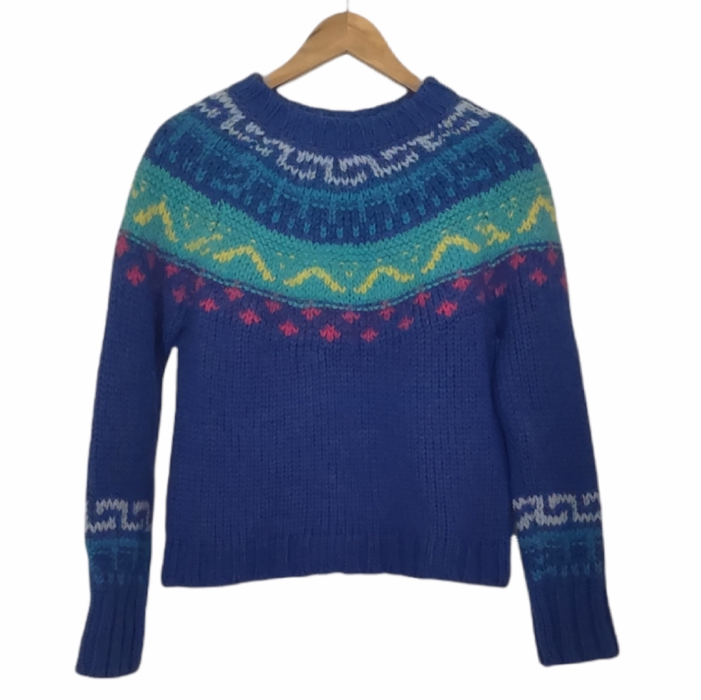 ExpressJeans Vintage Blue Wool Sweater Size M